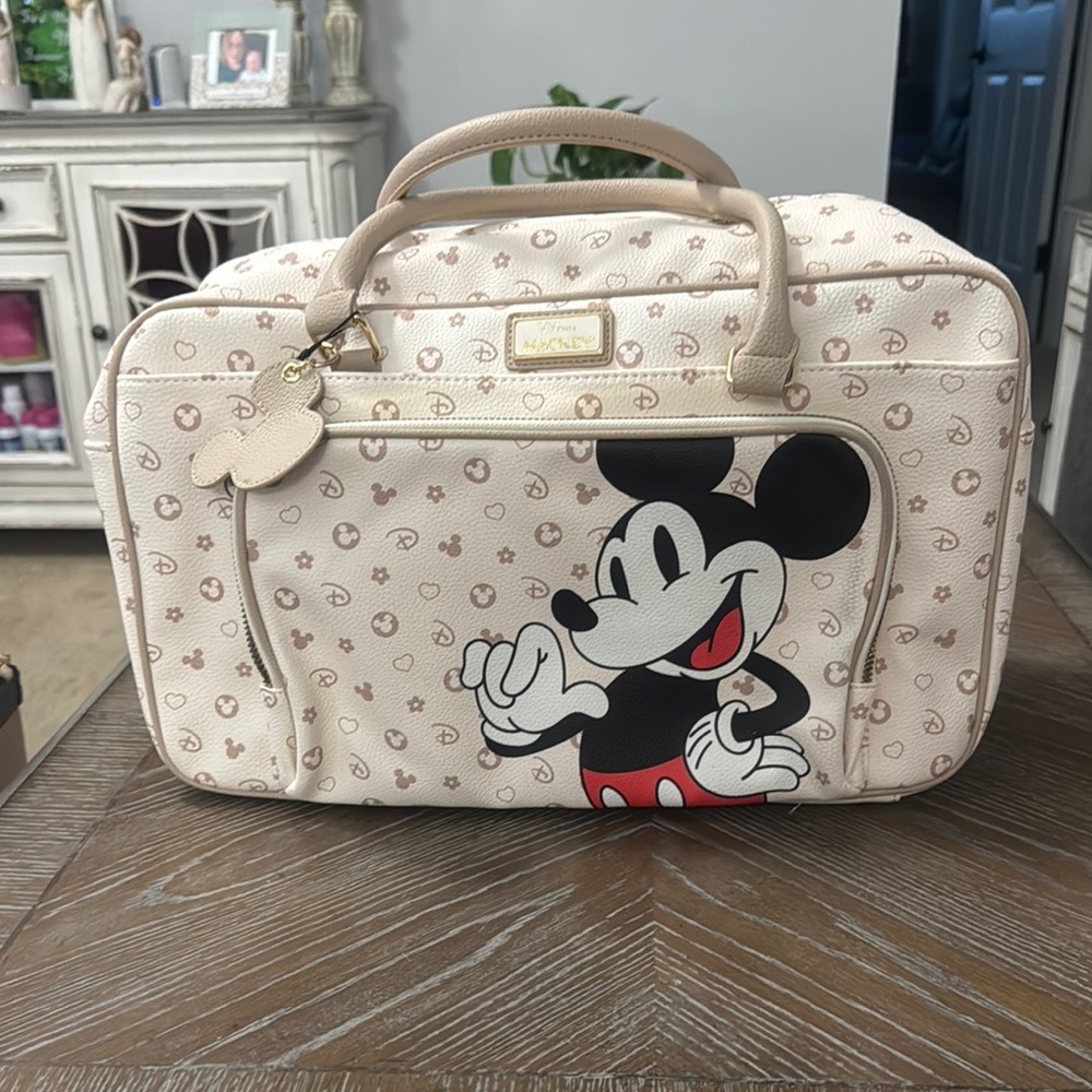 Disney Cream Mickey Mouse Women's Weekender